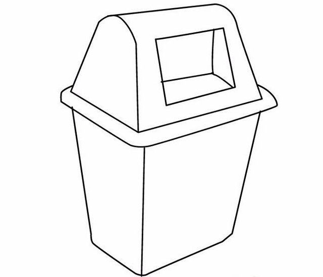 果皮箱的簡(jiǎn)筆畫