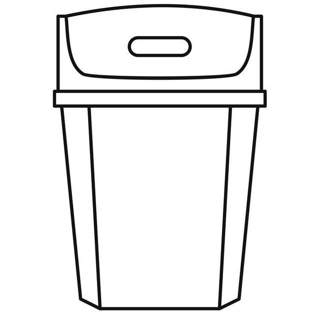 果皮箱的簡(jiǎn)筆畫