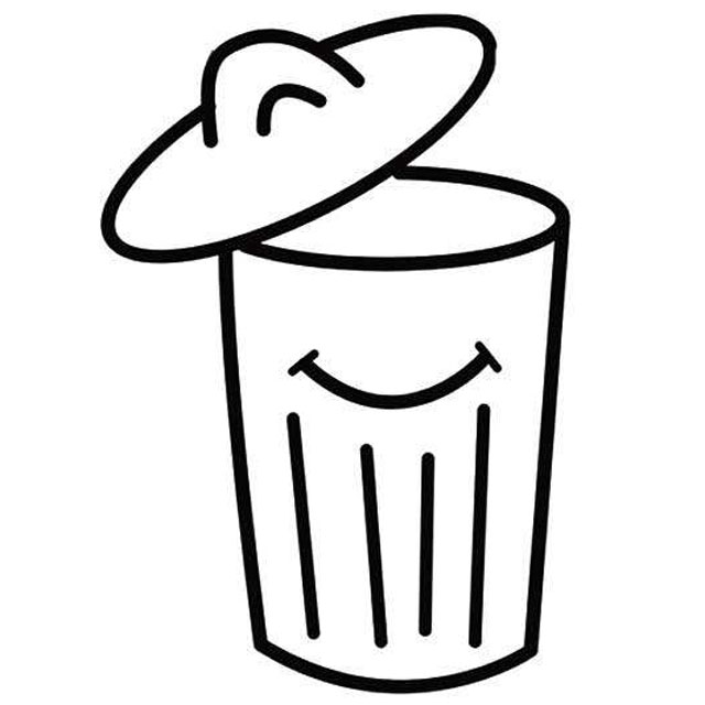 果皮箱的簡(jiǎn)筆畫