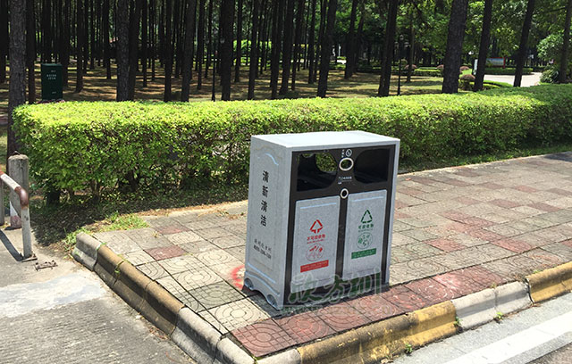 大理石玻璃鋼垃圾桶