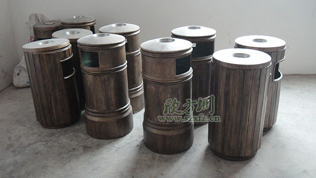 仿銅玻璃鋼垃圾桶 仿銅玻璃鋼垃圾桶