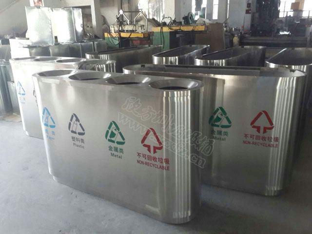 不銹鋼四分類垃圾桶 不銹鋼四分類垃圾桶