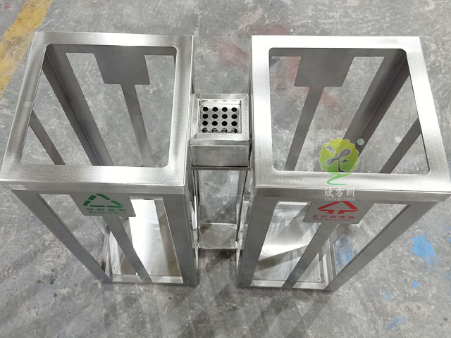 地鐵站方形可視分類垃圾箱 地鐵站方形可視分類垃圾箱