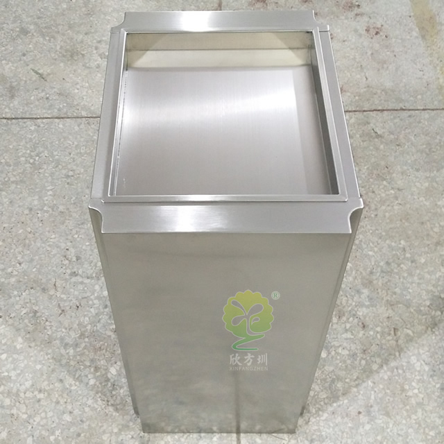 小型室內(nèi)方形不銹鋼果皮箱