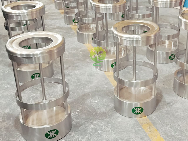 地鐵不銹鋼圓形防爆果皮箱 地鐵不銹鋼圓形防爆果皮箱