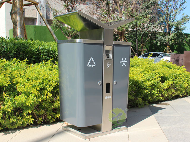 城市戶外展翅果皮箱