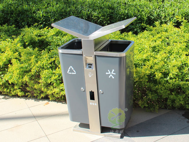 城市戶外展翅果皮箱