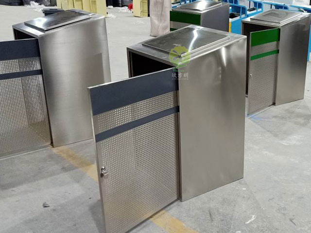 深圳不銹鋼垃圾箱廠家定制社區分類生活垃圾箱 深圳不銹鋼垃圾箱廠家定制社區分類生活垃圾箱