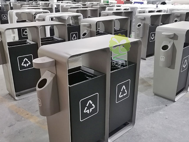 深圳福田戶外垃圾桶新款福字LOGO單手換袋