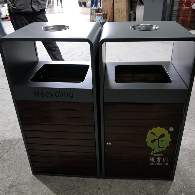 商場戶外雙分類垃圾箱 商場戶外雙分類垃圾箱