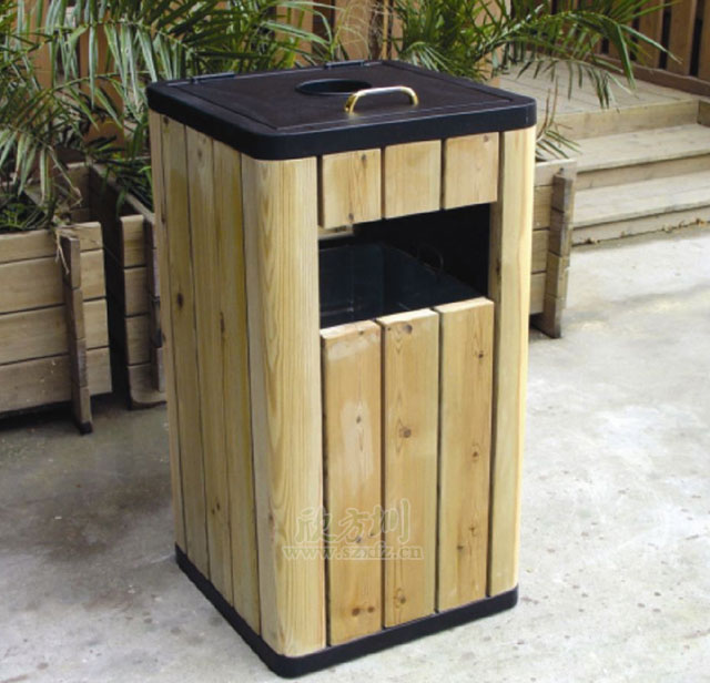 景點鋼木垃圾桶 景點鋼木垃圾桶