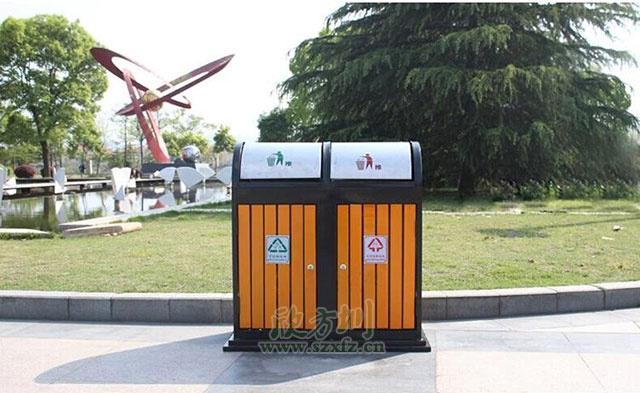 搖蓋鋼木垃圾桶圖片 搖蓋鋼木垃圾桶圖片