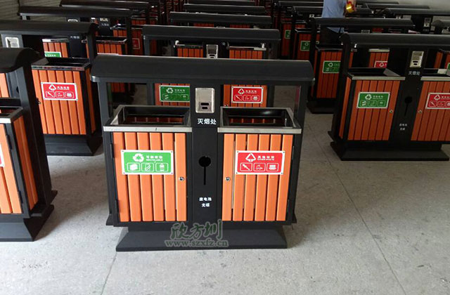 市政環衛鋼木垃圾桶 市政環衛鋼木垃圾桶