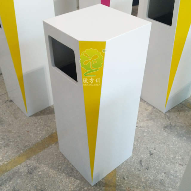 商場室內方形鋼制果皮箱 商場室內方形鋼制果皮箱