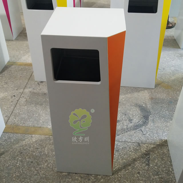 商場室內方形鋼制果皮箱 商場室內方形鋼制果皮箱