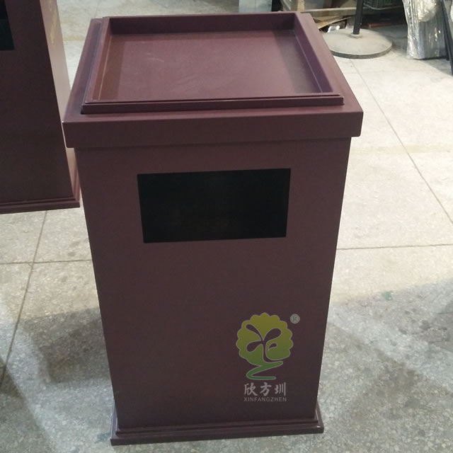室內物業方形鋼制垃圾桶 室內物業方形鋼制垃圾桶