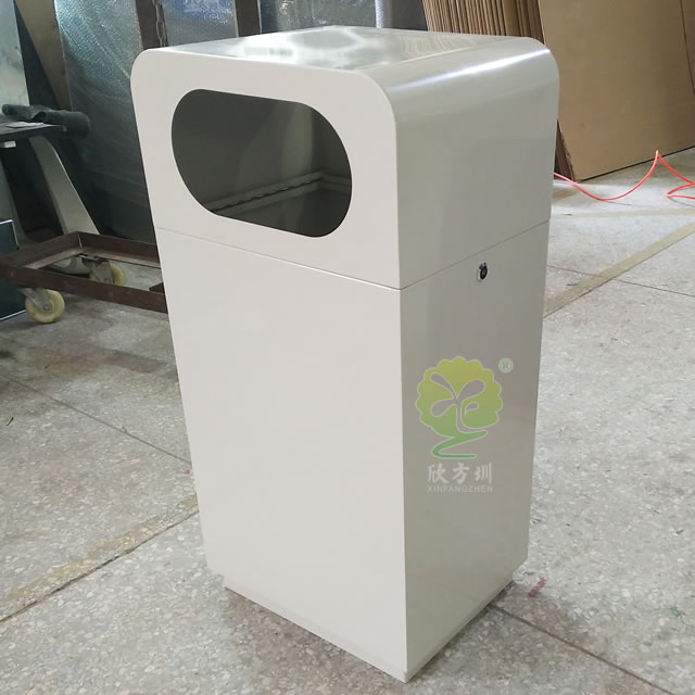 電梯口方形鋼制果皮箱