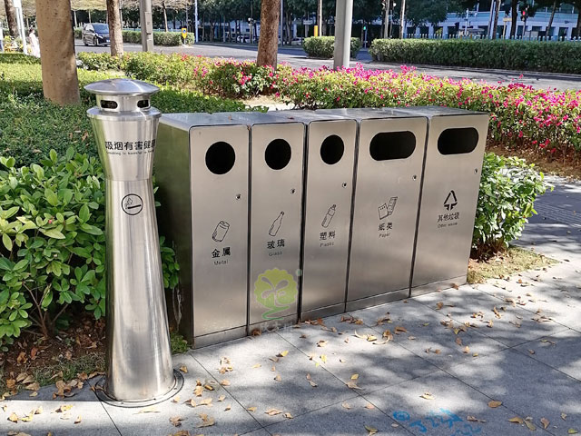 戶外五分類垃圾箱