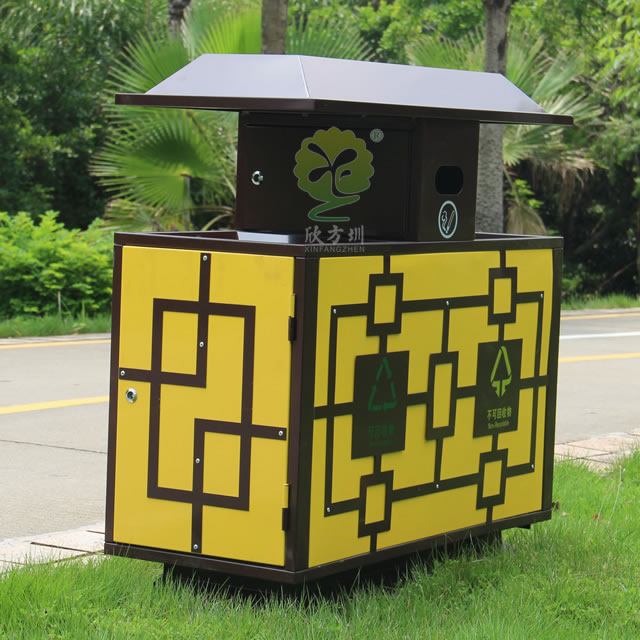 公園景區高檔分類鋼制垃圾桶