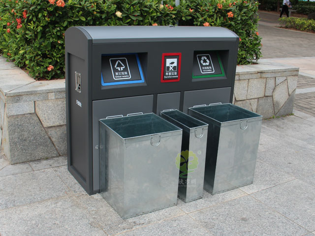 金屬分類垃圾箱 金屬分類垃圾箱