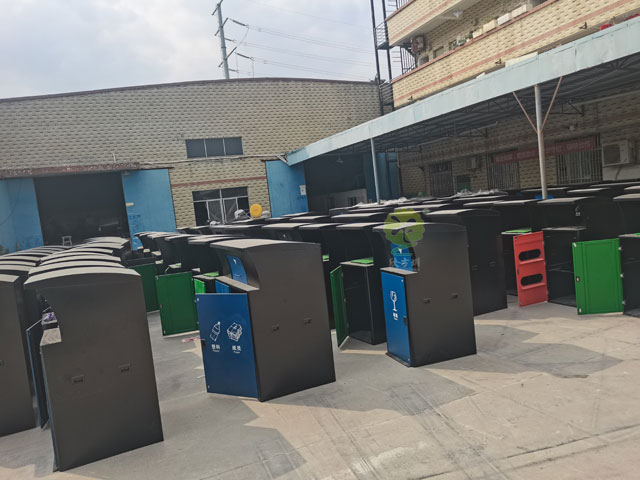 深圳城管驗收標準不銹鋼垃圾分類投放點大垃圾箱
