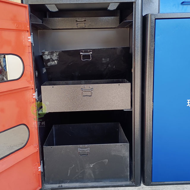 深圳城管驗收標準不銹鋼垃圾分類投放點大垃圾箱