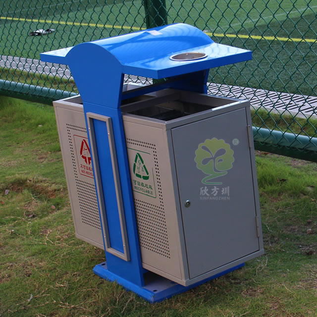 沖孔噴塑戶外分類鋼制垃圾箱 沖孔噴塑戶外分類鋼制垃圾箱